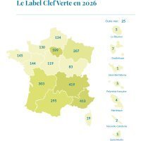 Plus de 3 000 établissements labellisés en 2026 : un nouveau record pour la Clef Verte, qui entraînera une économie d'environ 3,8 milliards de litres d'eau