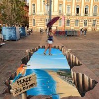 L'Office de Tourisme de la Côte du Midi lance une opération de marketing territorial à Toulouse avec la création de cinq fresques 3D