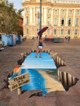 L'Office de Tourisme de la Côte du Midi lance une opération de marketing territorial à Toulouse avec la création de cinq fresques 3D