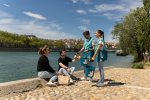 Deliveroo renouvelle son opération de nettoyage sur les quais de Lyon et Toulouse