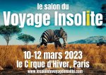 1<sup class="typo_exposants">er</sup> salon du Voyage Insolite à Paris du 10 au 12 mars 2023
