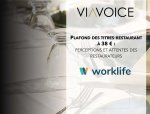 Titres-restaurant : 60% des restaurateurs souhaitent une prolongation du plafond journalier de 38€ - Etude Viavoice