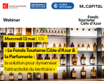 <i class="fa-laptop fas"></i> Webinar Le Fonds Tourisme Côte d'Azur & la Parfumerie : la solution pour dynamiser l'attractivité du territoire le 12 mai 2021