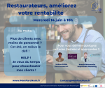 <i class="fa-laptop fas"></i> Webinaire exclusif : Restaurateurs, comment améliorer votre rentabilité<small class="fine d-inline"> </small>? le 14 juin 2023