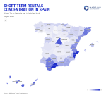 La concentration des locations de courte durée recule légèrement sur le territoire espagnol