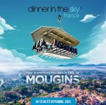 Dinner in the Sky pour la 1<sup class="typo_exposants">re</sup> fois à Mougins