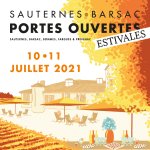 Portes Ouvertes Estivales Sauternes et Barsac les 10 et 11 Juillet 2021