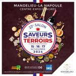 Salon Saveurs et Terroirs - Les épicuriens se donnent rendez-vous à Mandelieu du 15 au 17 novembre 2024