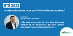Été 2022 : le retour des beaux jours pour l'hôtellerie-restauration<small class="fine d-inline"> </small>? 