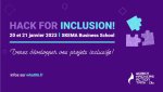 Hackathon Inclusion 2023 à Sophia Antipolis les 20 et 21 janvier 2023