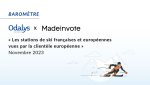 1<sup class="typo_exposants">er</sup> baromètre Odalys Vacances & MadeInVote «<small class="fine d-inline"> </small>Les stations de ski françaises et européennes vue par la clientèle européenne<small class="fine d-inline"> </small>» 