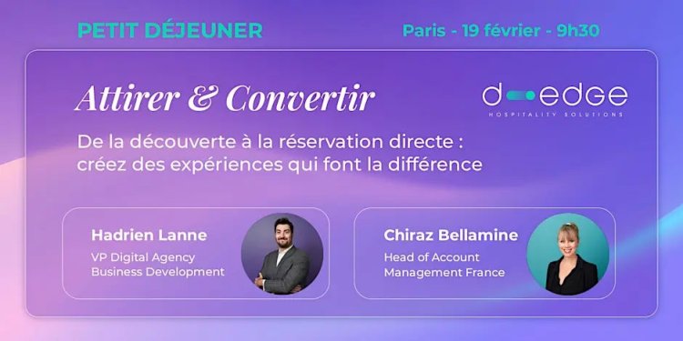 Petit-déjeuner - Attirer & Convertir par D-EDGE à Paris le 19 février 2026