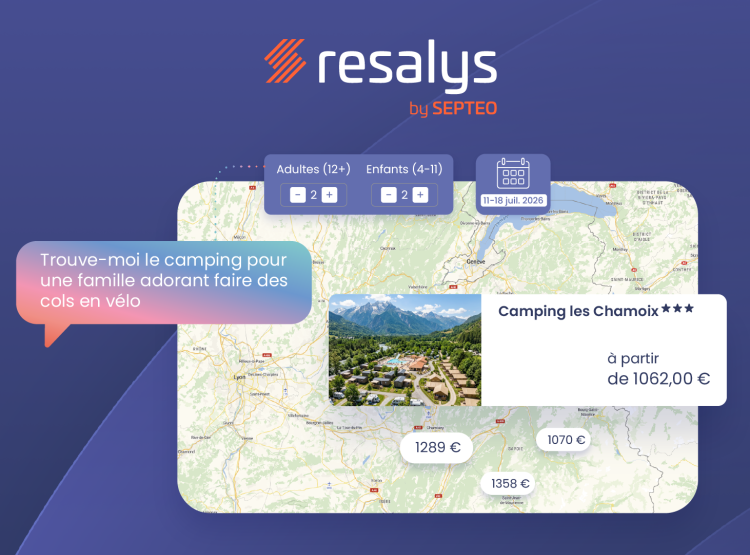Septeo Hospitality déploie une carte conversationnelle intégrée dans le CRS Resalys 